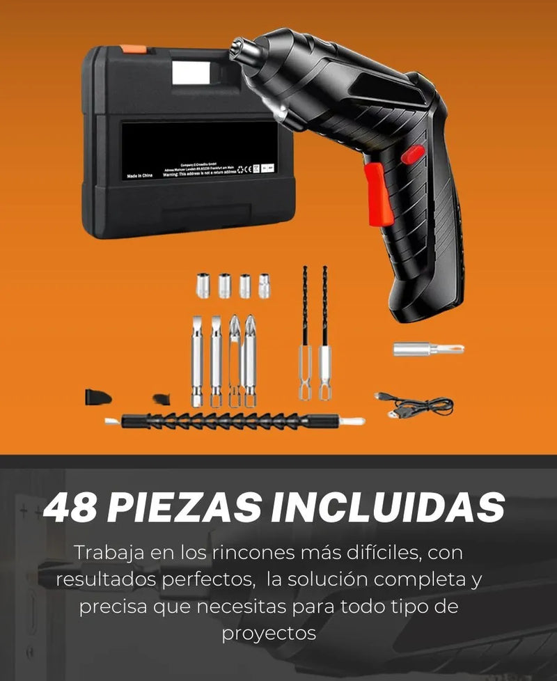 ScrewPro™ - Destornillador Eléctrico Inalámbrico 48 en 1 [Envío Gratis + Pago Contra Entrega]