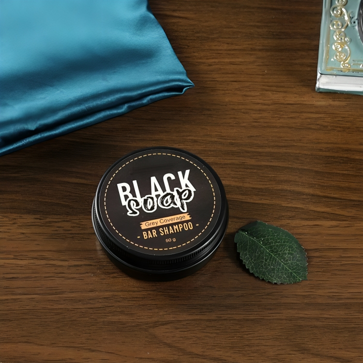 Jabón Tratamiento AntiCanas y Crecimiento Del Cabello 2x1 - BlackSoap™